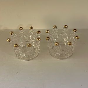 Crown Tea light holders.
